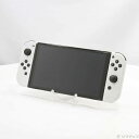 【中古】Nintendo(任天堂) Nintendo Switch 有機ELモデル Joy-Con(L)/(R) ホワイト 【377-ud】