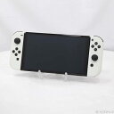 【中古】Nintendo(任天堂) Nintendo Switch 有機ELモデル Joy-Con(L)/(R) ホワイト 【377-ud】