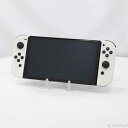 【中古】Nintendo(任天堂) Nintendo Switch 有機ELモデル Joy-Con(L)/(R) ホワイト 【377-ud】