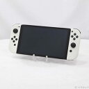 【中古】Nintendo(任天堂) Nintendo Switch 有機ELモデル Joy-Con(L)/(R) ホワイト 【377-ud】