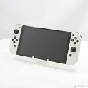 【中古】Nintendo(任天堂) Nintendo Switch 有機ELモデル Joy-Con(L)/(R) ホワイト 【377-ud】