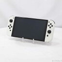 【中古】Nintendo(任天堂) Nintendo Switch 有機ELモデル Joy-Con(L)/(R) ホワイト 【377-ud】