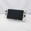 【中古】Nintendo(任天堂) Nintendo Switch 有機ELモデル Joy-Con(L)/(R) ホワイト 【377-ud】