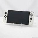 【中古】Nintendo(任天堂) Nintendo Switch 有機ELモデル Joy-Con(L)/(R) ホワイト 【377-ud】