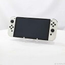 【中古】Nintendo(任天堂) Nintendo Switch 有機ELモデル Joy-Con(L)/(R) ホワイト 【196-ud】