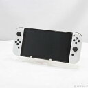 【中古】Nintendo(任天堂) Nintendo Switch 有機ELモデル Joy-Con(L)/(R) ホワイト 【198-ud】