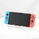 【中古】Nintendo(任天堂) Nintendo Switch 有機ELモデル Joy-Con(L) ネオンブルー/(R) ネオンレッド 【198-ud】
