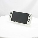 【中古】Nintendo(任天堂) Nintendo Switch 有機ELモデル Joy-Con(L)/(R) ホワイト 【198-ud】