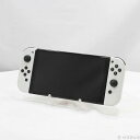 【中古】Nintendo(任天堂) Nintendo Switch 有機ELモデル Joy-Con(L)/(R) ホワイト 【344-ud】