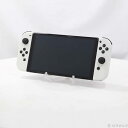 【中古】Nintendo(任天堂) Nintendo Switch 有機ELモデル Joy-Con(L)/(R) ホワイト 【344-ud】