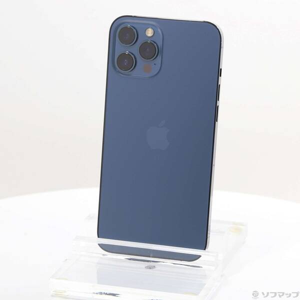 【中古】Apple(アップル) iPhone12 Pro Max 256GB パシフィックブルー MGD23J/A SoftBank 【344-ud】
