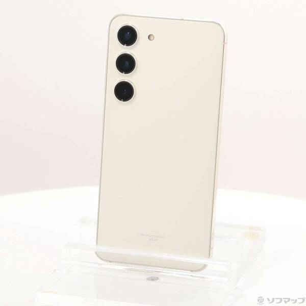 【中古】SAMSUNG(サムスン) Galaxy S23 256GB クリーム SCG19 au SIMフリー 【349-ud】