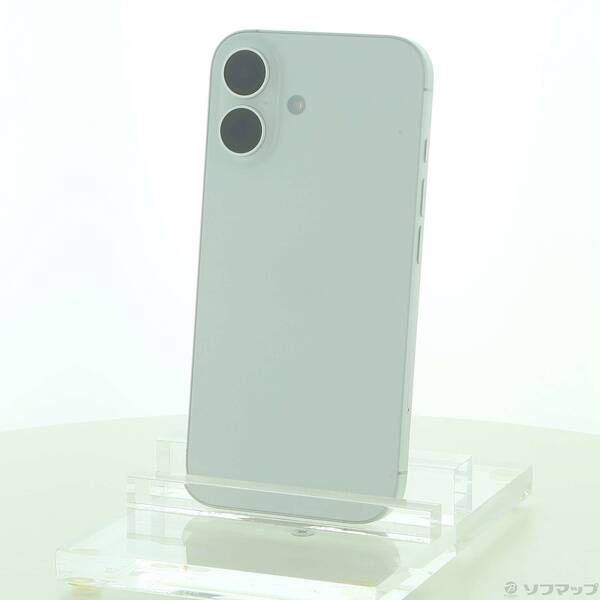 【中古】Apple(アップル) iPhone16 128GB ホワイト MYDR3J/A SIMフリー 【371-ud】