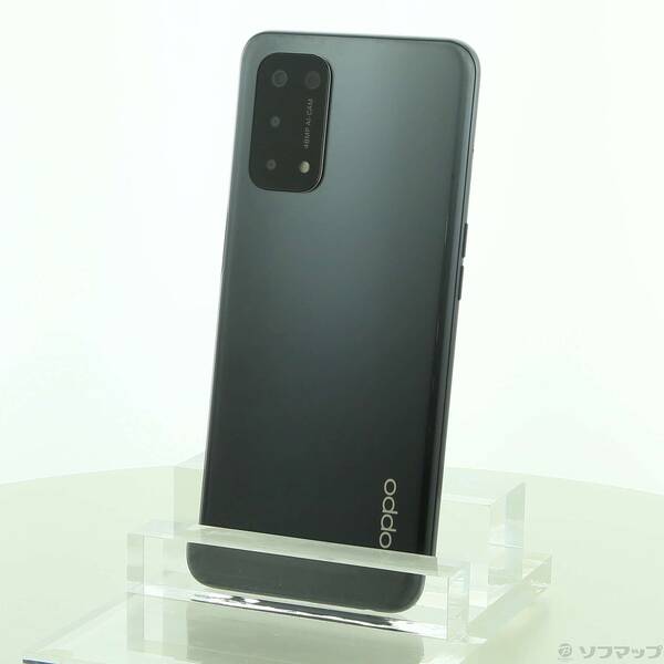 【中古】OPPO(オッポ) OPPO A54 5G 64GB シルバーブラック OPG02 UQ mobile SIMフリー 【344-ud】