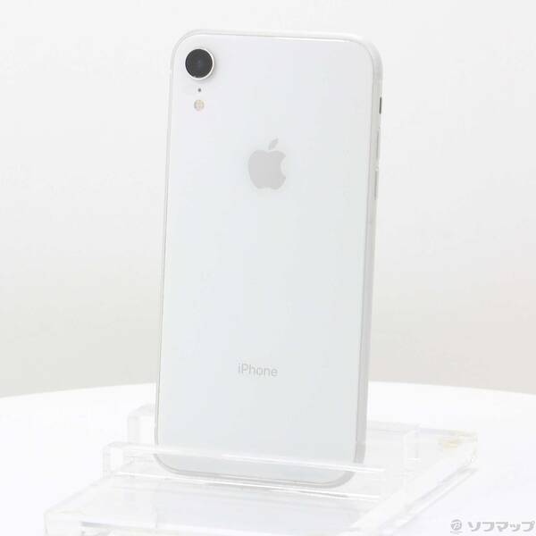 【中古】Apple(アップル) iPhoneXR 128GB ホワイト MT0J2J／A SIMフリー 【305-ud】