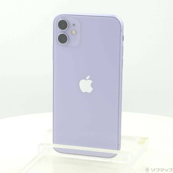 【中古】Apple(アップル) iPhone11 128GB パープル MWM52J／A SIMフリー 【297-ud】