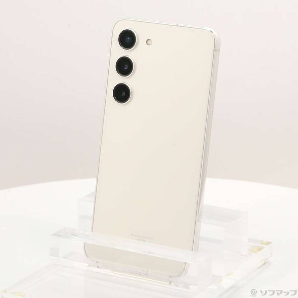 【中古】SAMSUNG(サムスン) Galaxy S23 256GB クリーム SCG19 au SIMフリー 【262-ud】