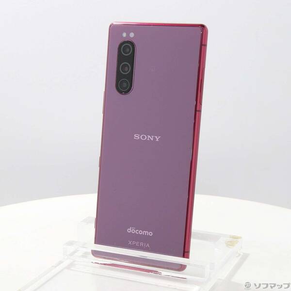 【中古】SONY(ソニー) Xperia 5 64GB レッド SO-01M docomoロック解除SIMフリー 【349-ud】