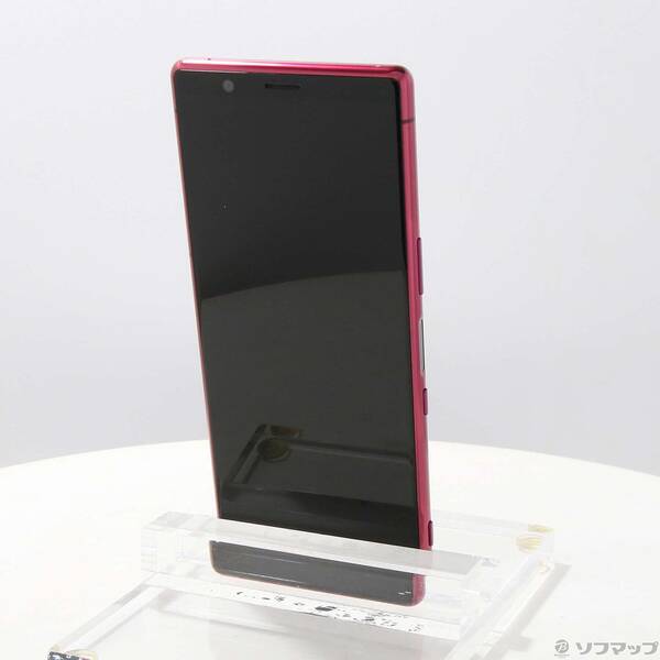【中古】SONY(ソニー) Xperia 5 64GB レッド SO-01M docomoロック解除SIMフリー 【349-ud】
