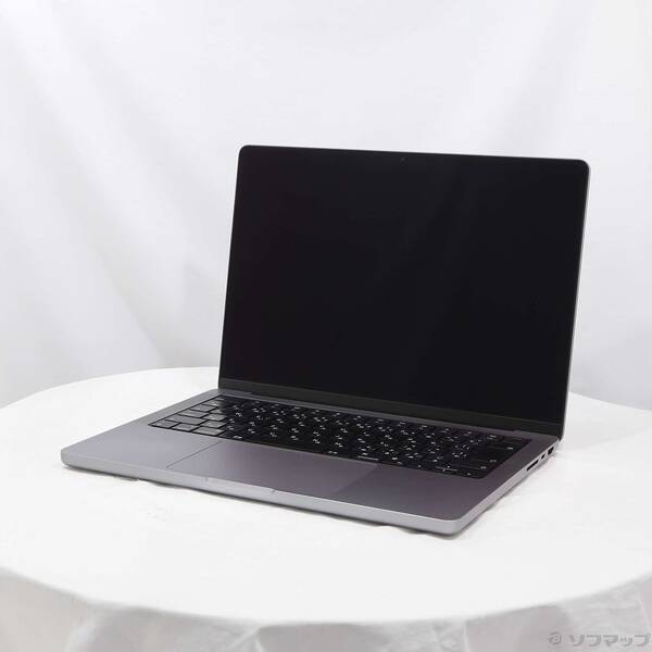 【中古】Apple(アップル) MacBook Pro 14.2-inch Late-2021 MKGP3J／A Apple M1 Pro 8コアCPU_14コアGPU 16GB SSD512GB スペースグレイ 〔14.7 Sonoma〕 【349-ud】