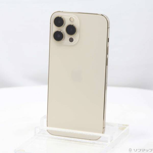【中古】Apple(アップル) iPhone13 Pro Max 256GB ゴールド MLJA3J／A SIMフリー 【262-ud】