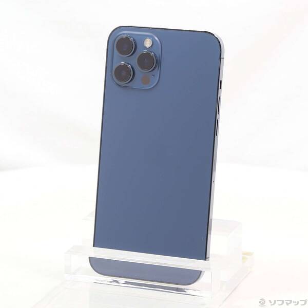 【中古】Apple(アップル) iPhone12 Pro Max 128GB パシフィックブルー NGCX3J／A SIMフリー 【348-ud】