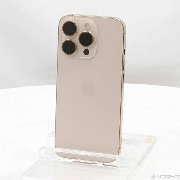 【中古】Apple(アップル) iPhone16 Pro 256GB デザートチタニウム MYN23J／A SIMフリー 【348-ud】