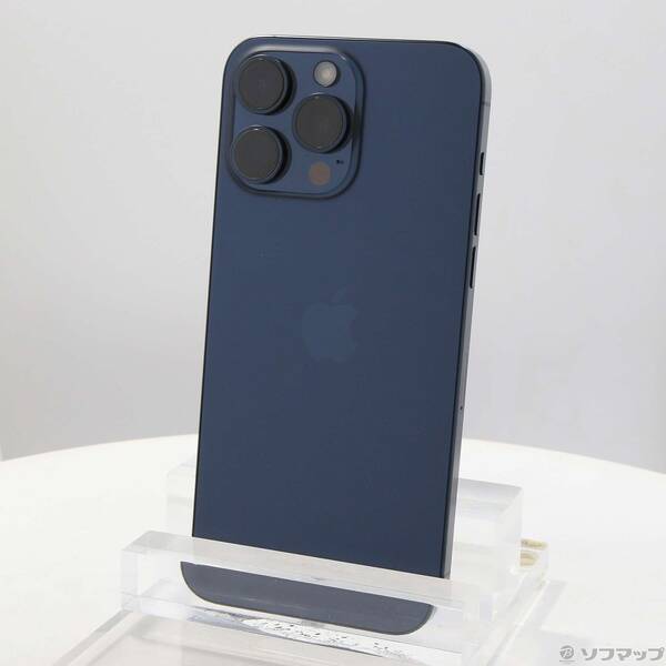 【中古】Apple(アップル) iPhone15 Pro Max 256GB ブルーチタニウム MU6T3J／A SIMフリー 【352-ud】