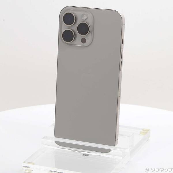 【中古】Apple(アップル) iPhone16 Pro Max 256GB ナチュラルチタニウム MYWK3J／A SIMフリー 【262-ud】