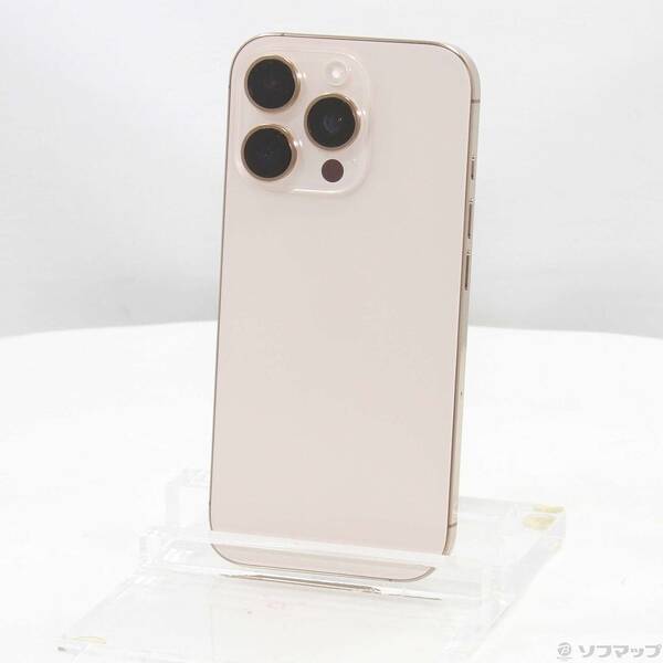 【中古】Apple(アップル) iPhone16 Pro 128GB デザートチタニウム MYMX3J／A SIMフリー 【276-ud】