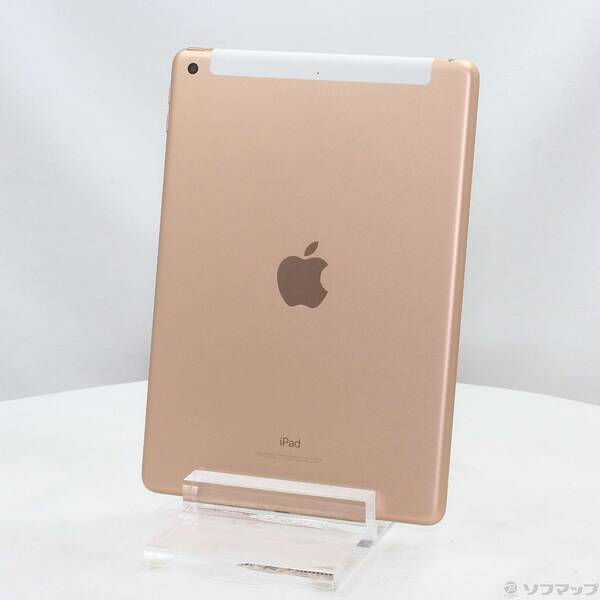 【中古】Apple(アップル) iPad 第6世代 128GB ゴールド MRM22J／A docomoロック解除SIMフリー 【349-ud】