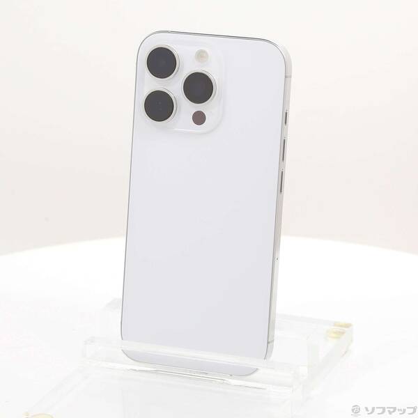 【中古】Apple(アップル) iPhone16 Pro 128GB ホワイトチタニウム MYMW3J／A SIMフリー 【349-ud】