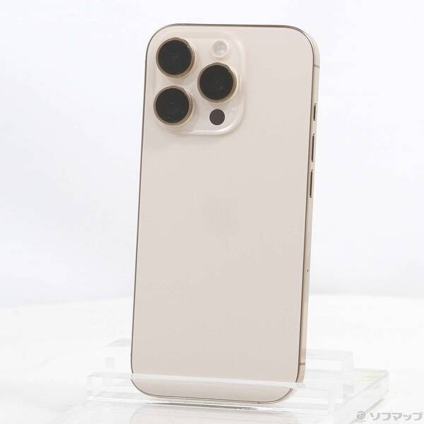 【中古】Apple(アップル) iPhone16 Pro 128GB デザートチタニウム MYMX3J／A SIMフリー 【269-ud】