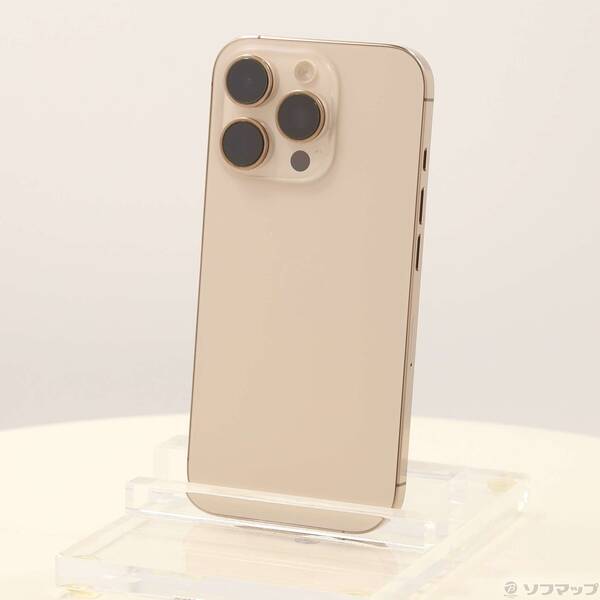 【中古】Apple(アップル) iPhone16 Pro 256GB デザートチタニウム MYN23J／A SIMフリー 【305-ud】