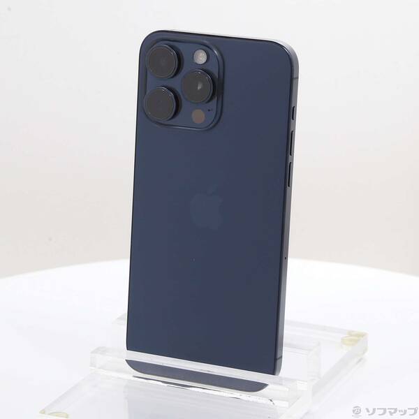 【中古】Apple(アップル) iPhone15 Pro Max 256GB ブルーチタニウム MU6T3J／A SIMフリー 【262-ud】