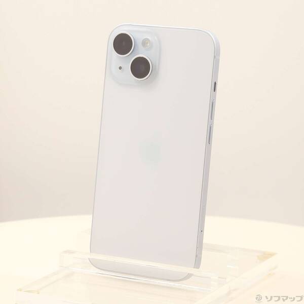 【中古】Apple(アップル) iPhone15 256GB ブルー MTMR3J／A SIMフリー 【305-ud】