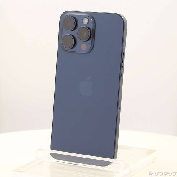 【中古】Apple(アップル) iPhone15 Pro Max 256GB ブルーチタニウム MU6T3J／A SIMフリー 【371-ud】