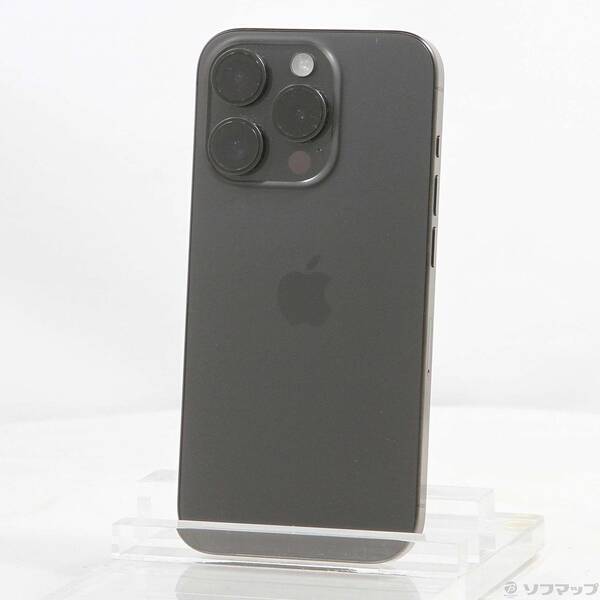 【中古】Apple(アップル) iPhone15 Pro 256GB ブラックチタニウム MTUC3J／A SIMフリー 【305-ud】