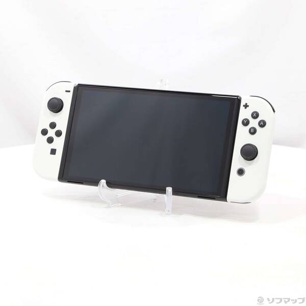 【中古】Nintendo(任天堂) Nintendo Switch 有機ELモデル Joy-Con(L)／(R) ホワイト 【344-ud】