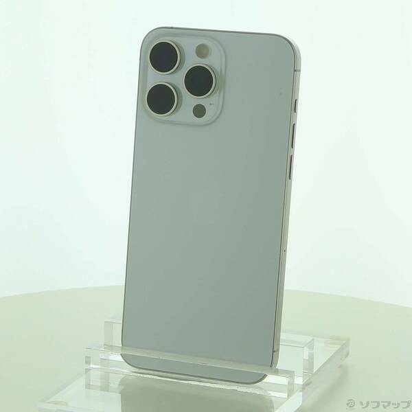 【中古】Apple(アップル) iPhone15 Pro Max 256GB ホワイトチタニウム MU6Q3J／A SIMフリー 【344-ud】