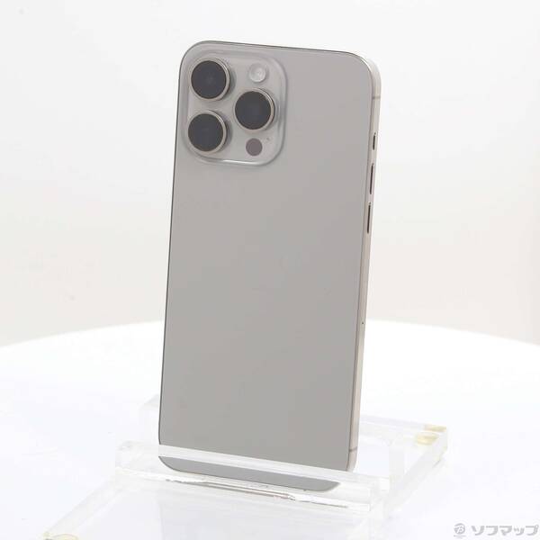 【中古】Apple(アップル) iPhone15 Pro Max 256GB ナチュラルチタニウム MU6R3J／A SIMフリー 【368-ud】