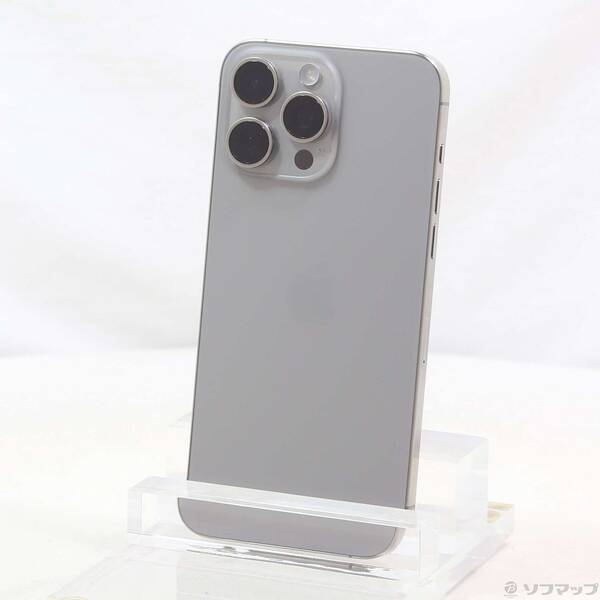 【中古】Apple(アップル) iPhone15 Pro Max 256GB ナチュラルチタニウム MU6R3J／A SIMフリー 【297-ud】