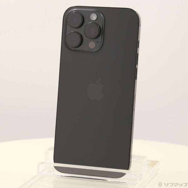 【中古】Apple(アップル) iPhone16 Pro Max 256GB ブラックチタニウム 3N528J／A SIMフリー 【258-ud】