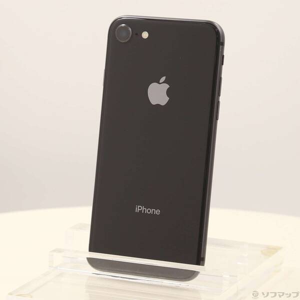 【中古】Apple(アップル) iPhone8 64GB スペースグレイ MQ782J／A SIMフリー 【352-ud】