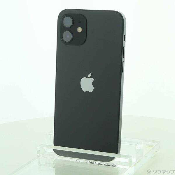 【中古】Apple(アップル) iPhone12 64GB ブラック MGHN3J／A SIMフリー 【276-ud】
