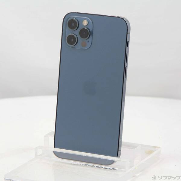 【中古】Apple(アップル) iPhone12 Pro 256GB パシフィックブルー MGMD3J／A SIMフリー 【276-ud】