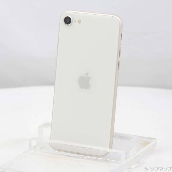【中古】Apple(アップル) iPhone SE 第3世代 64GB スターライト MMYD3J／A SIMフリー 【258-ud】