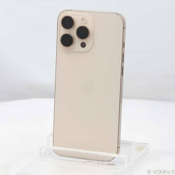 【中古】Apple(アップル) iPhone16 Pro Max 256GB デザートチタニウム MYWJ3J／A SIMフリー 【377-ud】