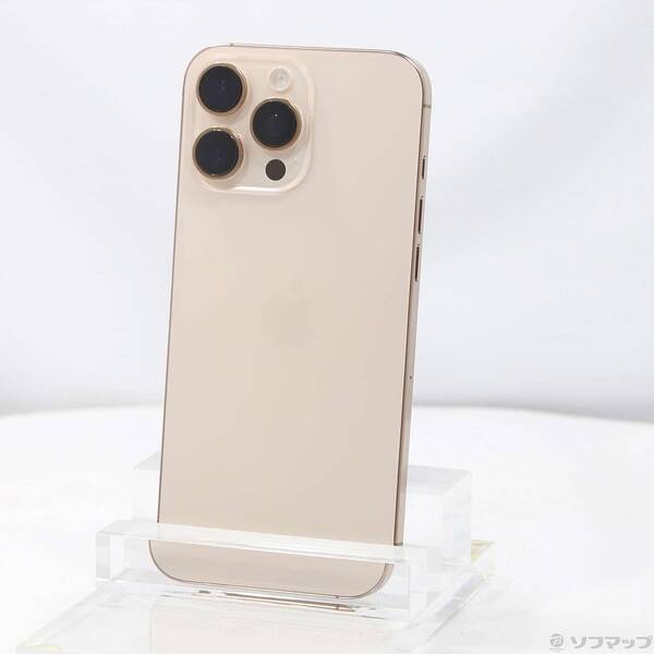 【中古】Apple(アップル) 〔展示品〕 iPhone16 Pro Max 256GB デザートチタニウム 3N530J／A SIMフリー 【258-ud】