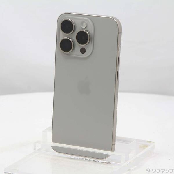 【中古】Apple(アップル) iPhone15 Pro 256GB ナチュラルチタニウム MTUF3J／A SIMフリー 【269-ud】